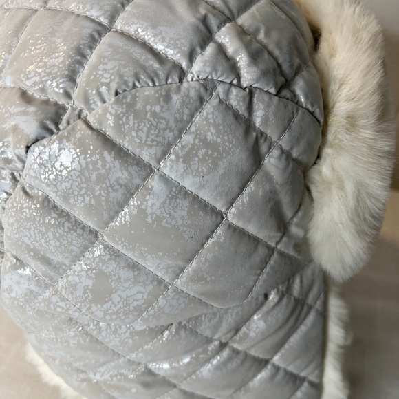 Free People silver foil toned faux fur trapper hat - Picture 4 of 6